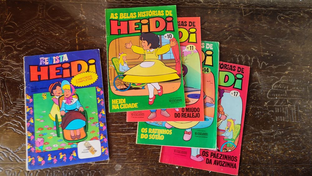 Lote Revistas Antigas da Heidi