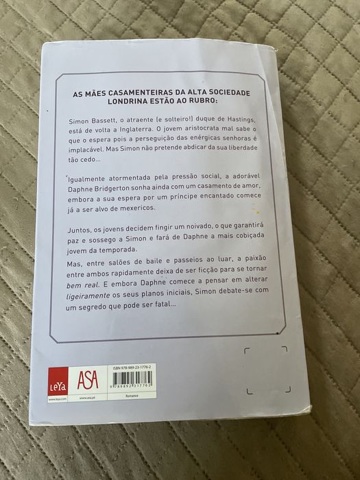 Livro Bridgerton, crónica de paixões e caprichos