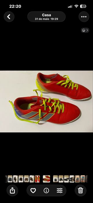Chuteiras Futebol ADIDAS MESSI  Vermelhas n. 38