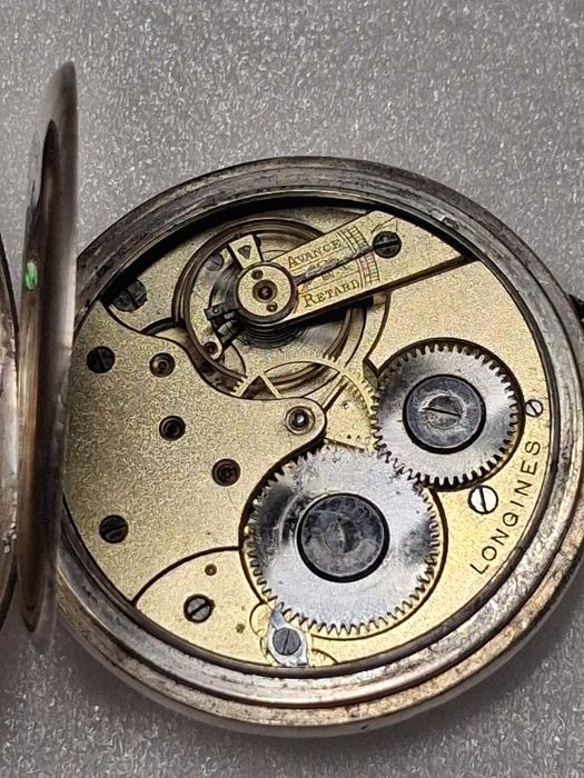 Часы карманные серебряные механические швейцарские LONGINES