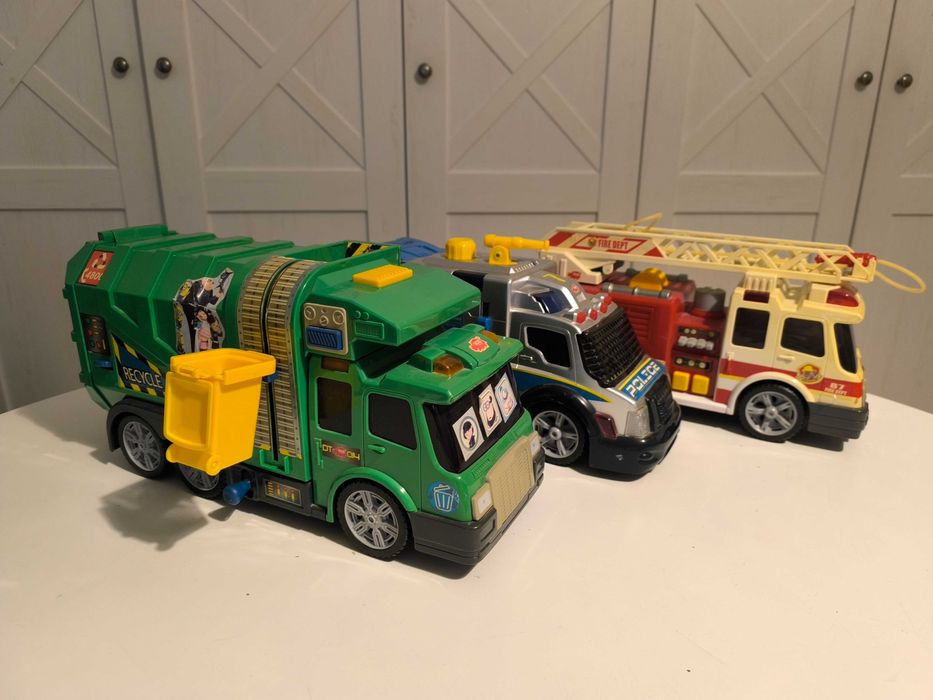 Dickie toys zestaw 3 dużych pojazdów
