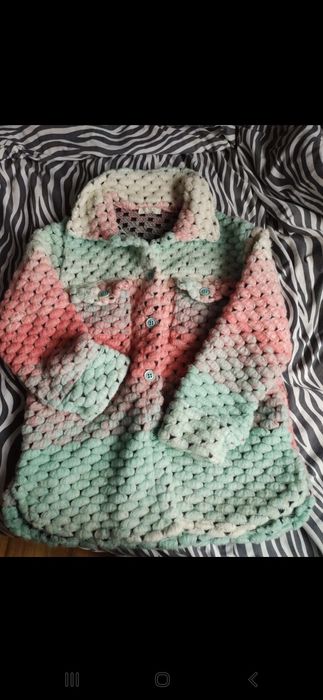 Sweterek warkocz ombre