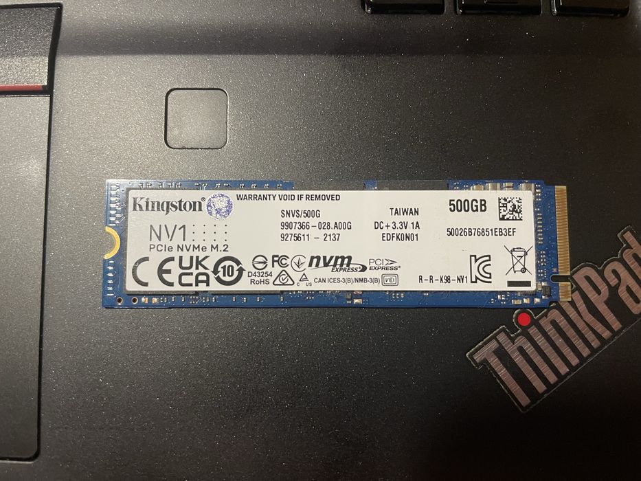 500gb Kingston NV1 M.2 NVMe SSD 2280