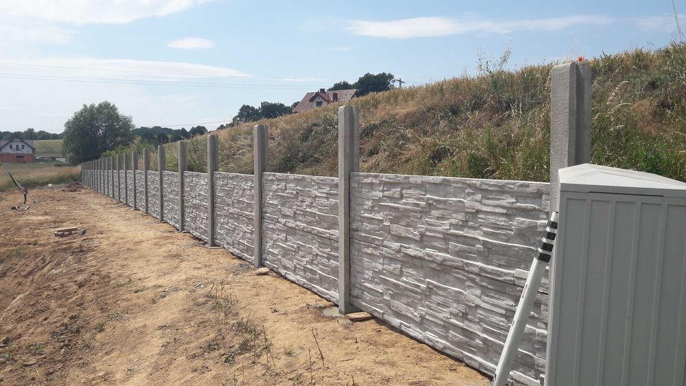 Ogrodzenia betonowe, ogrodzenia panelowe, podmurówka betonowa