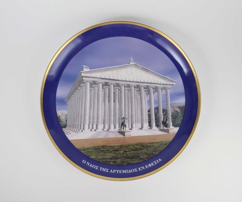 Pratos porcelana - 7 Maravilhas do Mundo Antigo