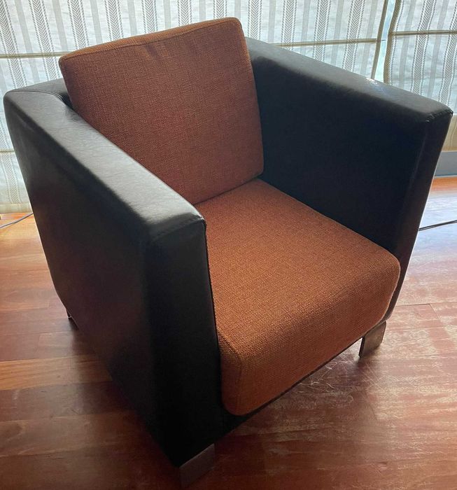 Sofás ameli modelo Buzio com dois tecidos