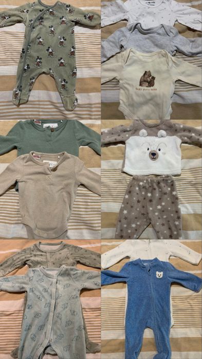 Lote roupa bebé 1-3 meses