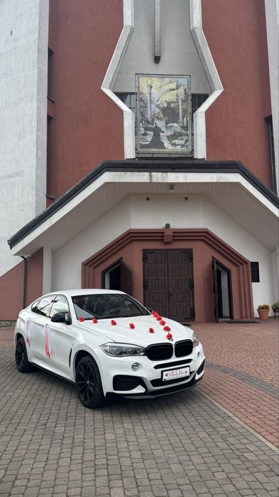 Auto/Samochód do ślubu/na wesele  *Białe BMW X6 f16 * wolny 2026!