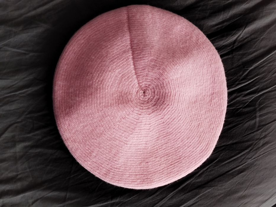 Nowy różowy pudrowy róż beret
