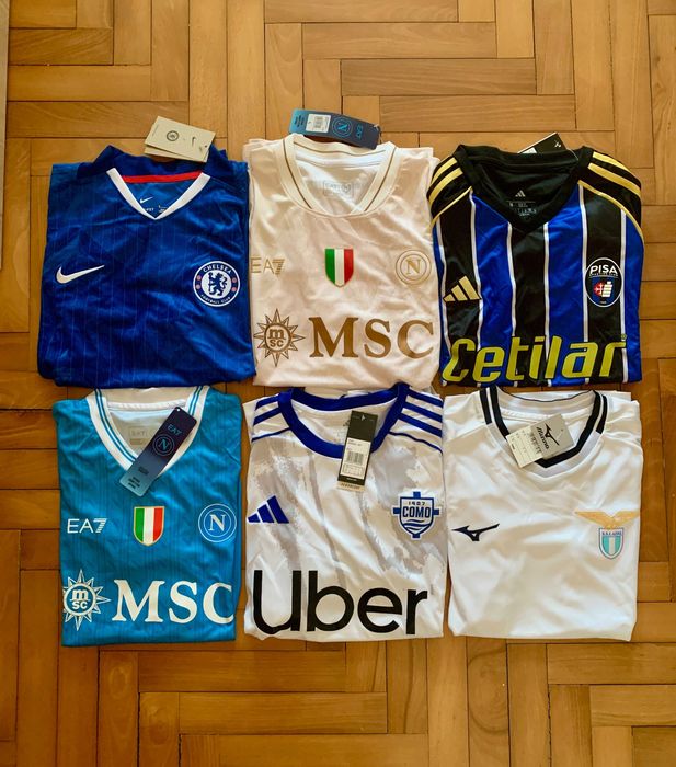 Lote 6 Camisolas Futebol Novas