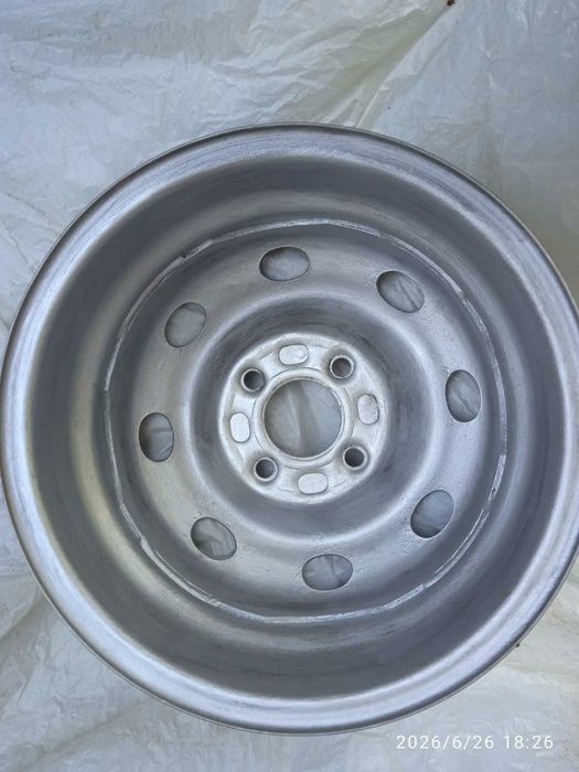 Автомобильный БУ стальной колесный диск R 13, 4Х100мм