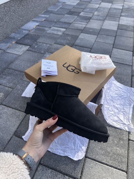 Уггі Ugg Ultra Mini Black Угг 36-45 Унісекс