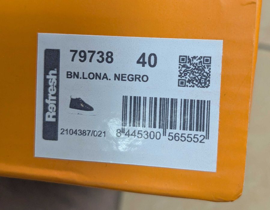 Refresh trampki czarne rozm. 40