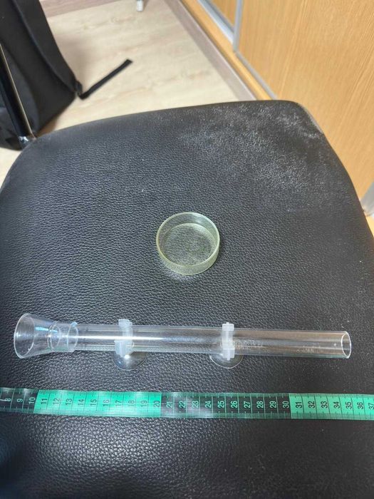 Prato e tubo de alimentações camarões aquário