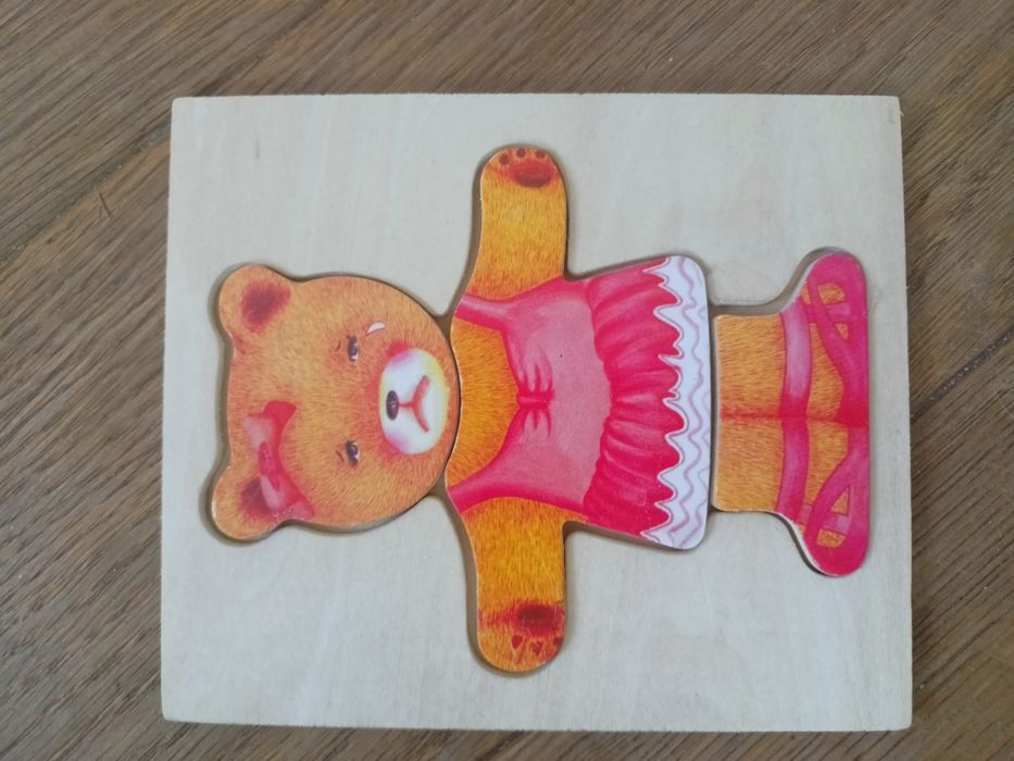 Puzzle drewniane Misie