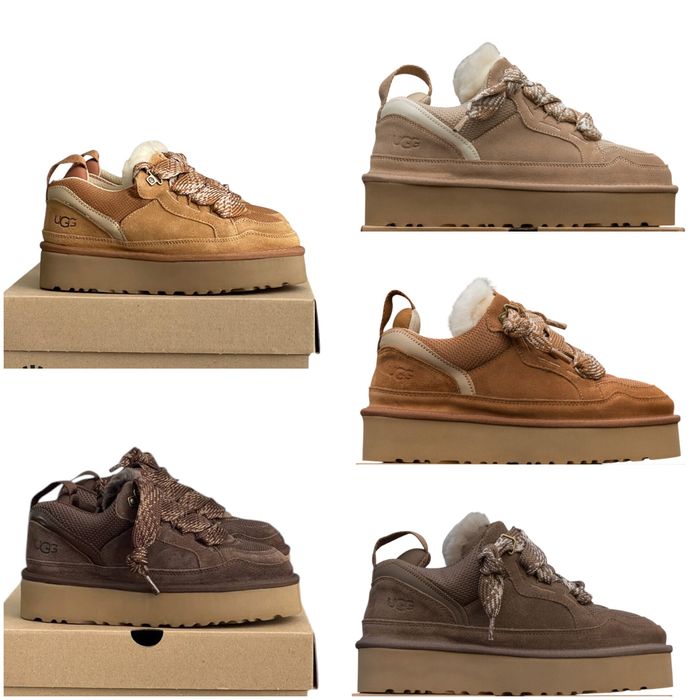 р36-41 Уггі Ugg Lowmel Platform Chestnut Beige Chocolate