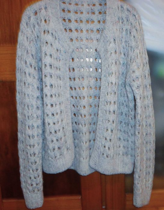 Lindíssimo casaco rendilhado 100% lã