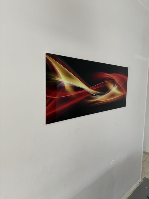 Glasspik abstrakcja 125x50 obraz na szkle poziomy