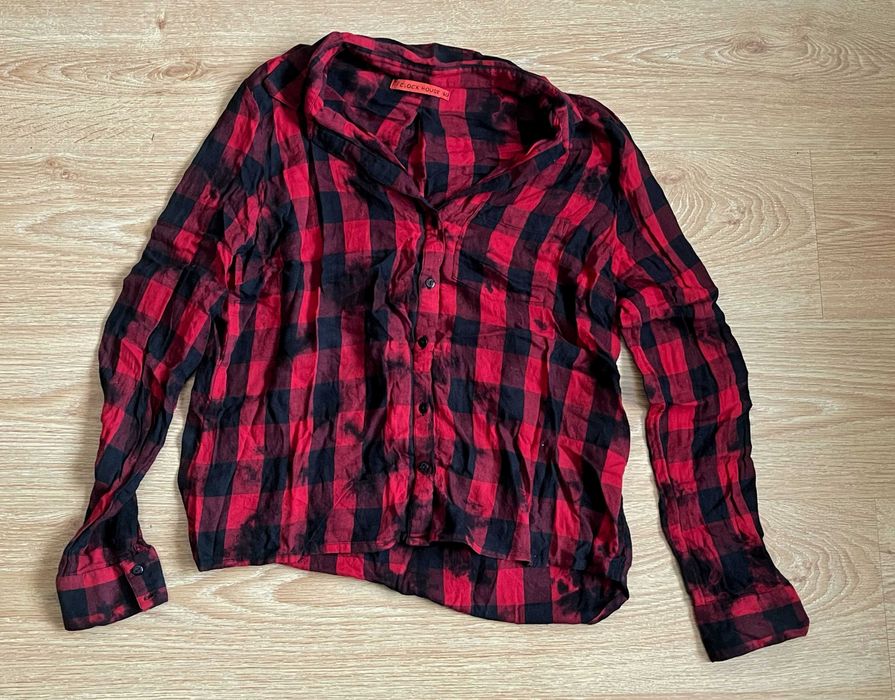 Camisa algodão xadrez grunge C&A Clock house, 40