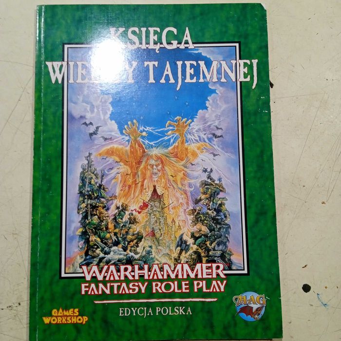 księga wiedzy tajemnej warhammer do gry role stan dobry
