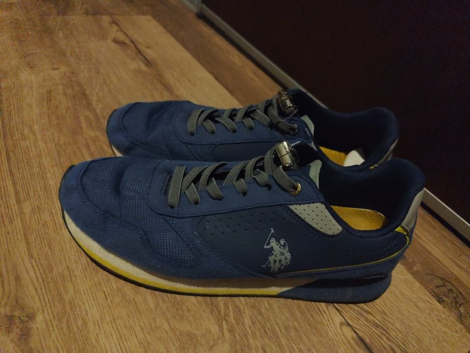 Buty męskie U.S. Polo Assn. (blue/yellow)