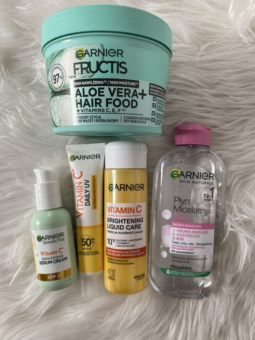Garnier serum esencja maska płyn micelarny fluid