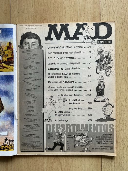 Revista “Mad” com Michael Jackson na capa
