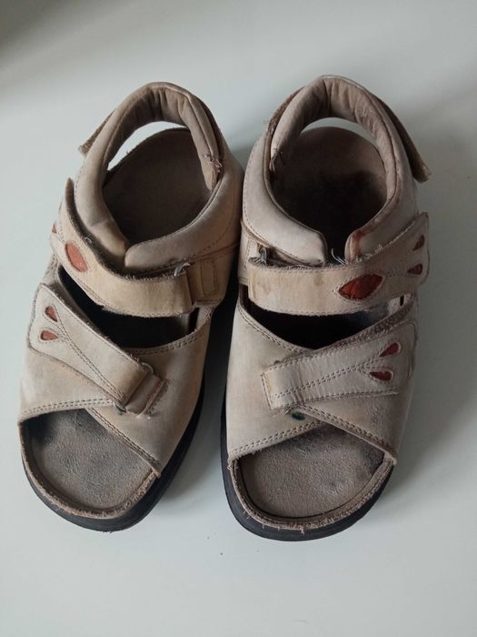 Specialistyczne sandały ortopedyczne Schein LucRo skóra r 36