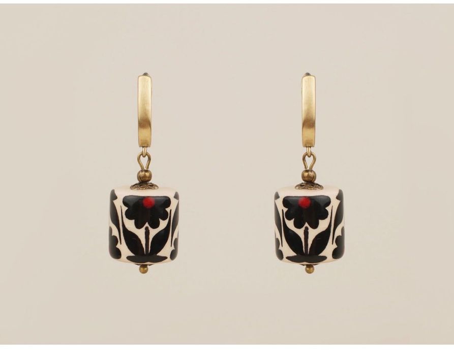 Сережки "Колядниця" ручна робота, Оксани Борійчку