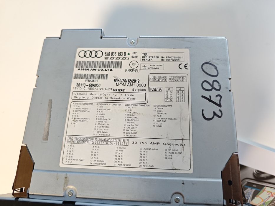 Radio Rnse LED Audi TT 8J RNS