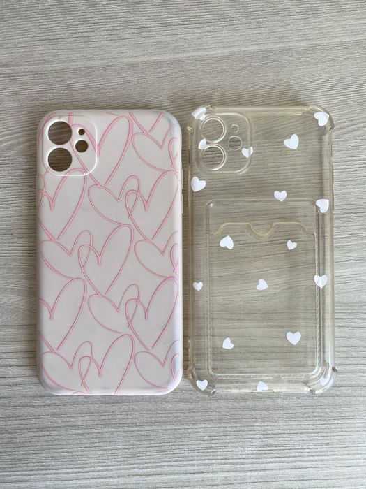 2 Capas para iPhone 11 padrão corações