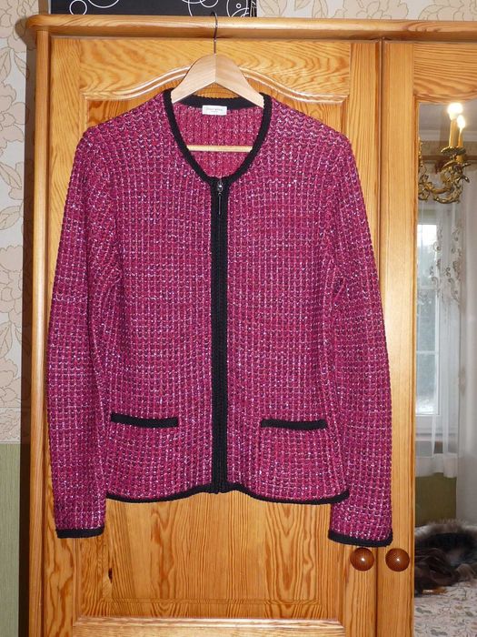 GERRY WEBER stylowy ciepły sweter żakiet 42/XL