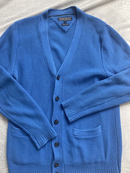 Sweter Tommy Hilfiger - Premium Cotton - 100% ORYGINAL! Niebieski S.