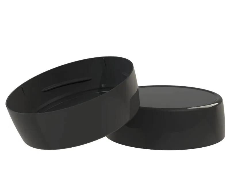 Frasco PET de 100ml com Tampa Alta Preta