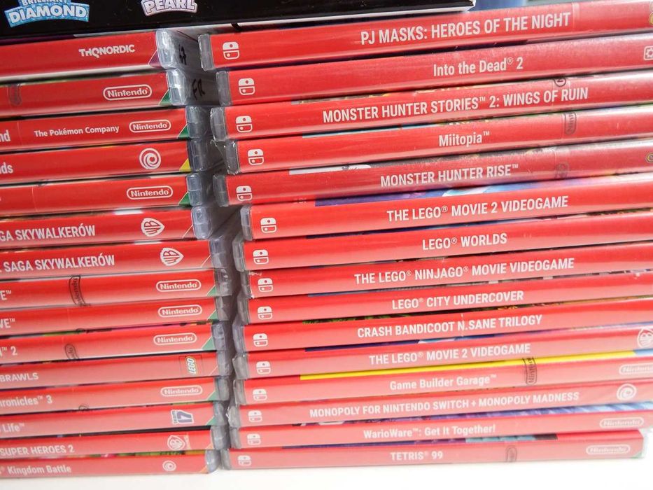 GRY PUDEŁKOWE na konsolę NINTENDO Switch dla dzieci i nie tylko