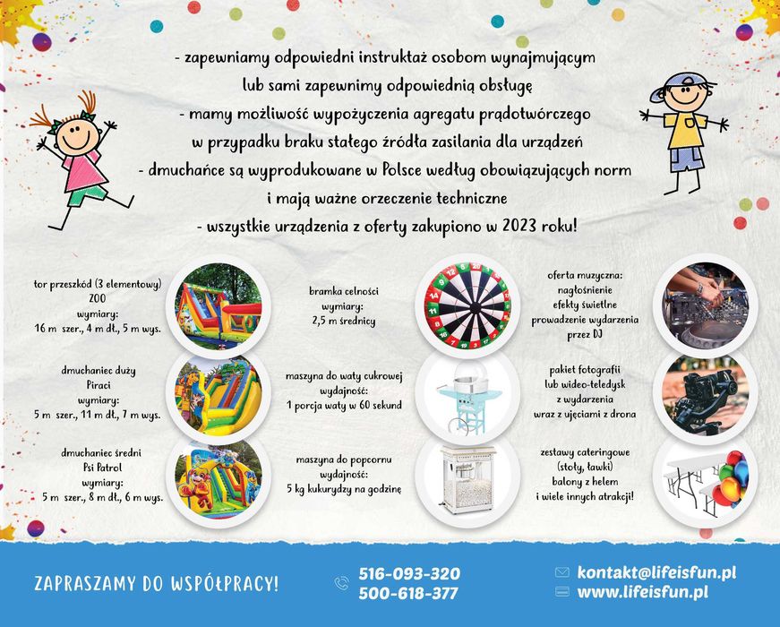 Dmuchańce na wynajem