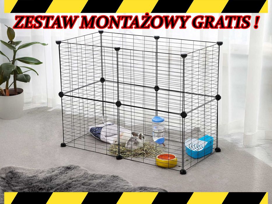 Klatka Segmentowa NOWA Dla Małych Kotów Antypoślizgowa Do Domu