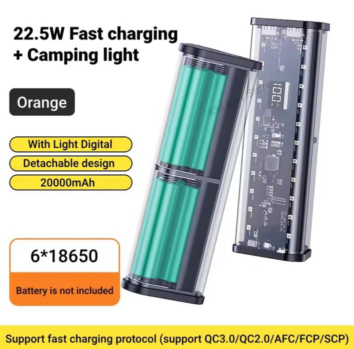 Павербанк Корпус 100 Ват Powerbank DIY 4 21700 18650 Li-Ion АКБ АКЦІЯ!