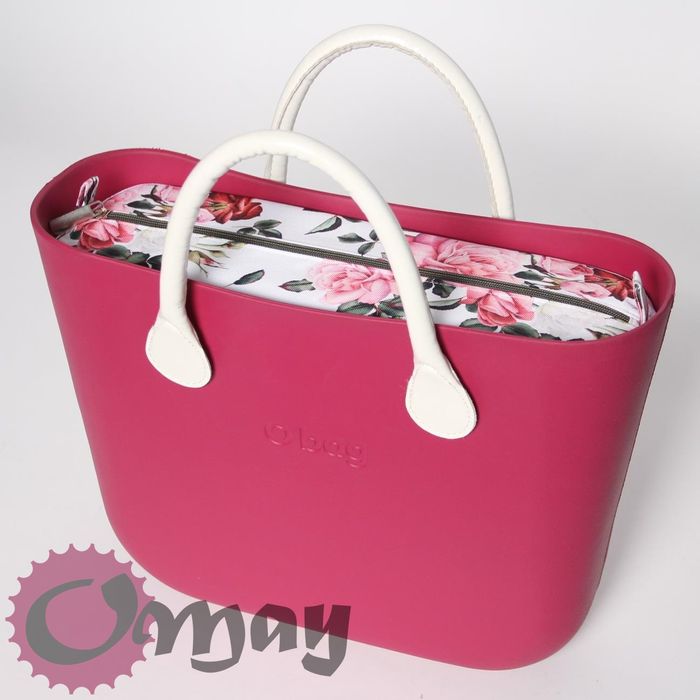 organizer do OBAG STANDARD kwiaty róże dzikie KHAKI 2 kieszenie OMAY