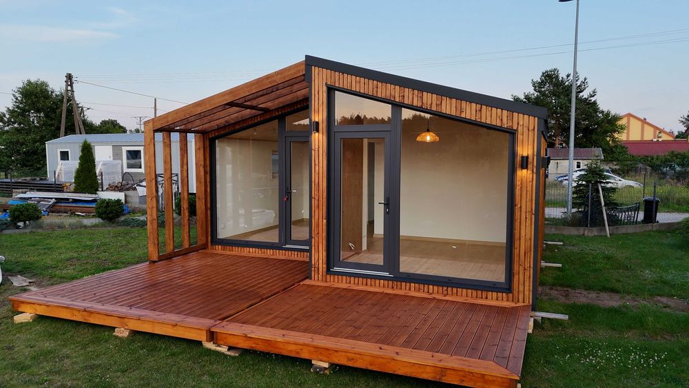 Domek letniskowy Duo 35 m kw + 20 m kw tarasów