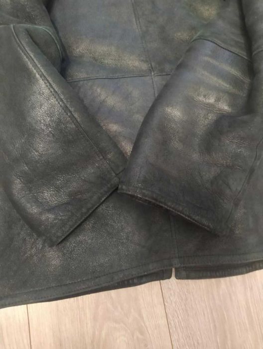 Чоловіча шкіряна дублянка
