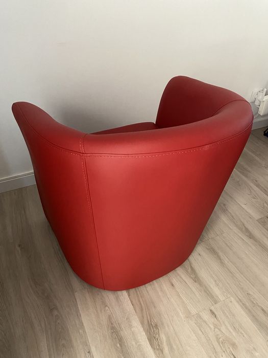 Poltronas Vermelhas Pele Sintética (2 uni)