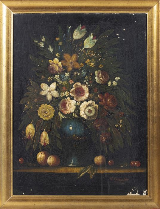Pintura - Estola europeia - R. KEMUACHIA - Século XIX