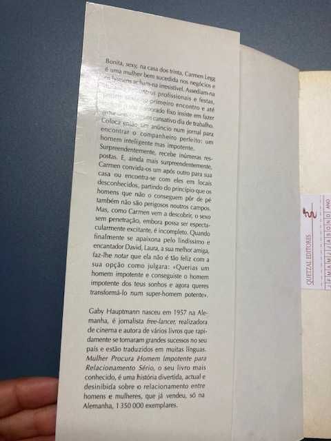 Mulher Procura Homem Impotente para Relacionamento Sério