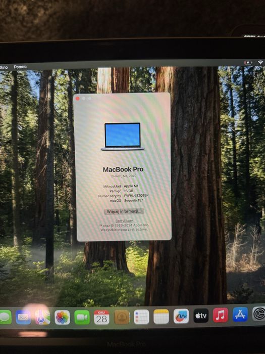 MacBook Pro 13” M1 16GB RAM 512GB SSD | Stan bardzo dobry