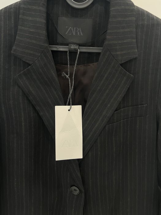 Пиджак блейзер Zara лен премиум limited