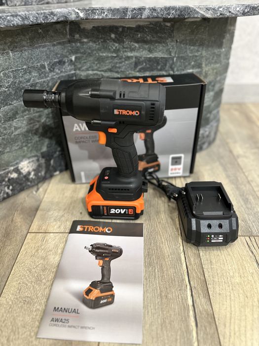 Акумуляторний гайковерт Stromo AWA 25  з акб та зп