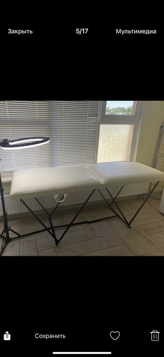 Кушетка для наращивания ресниц депіляції тату масажу автоматична вій