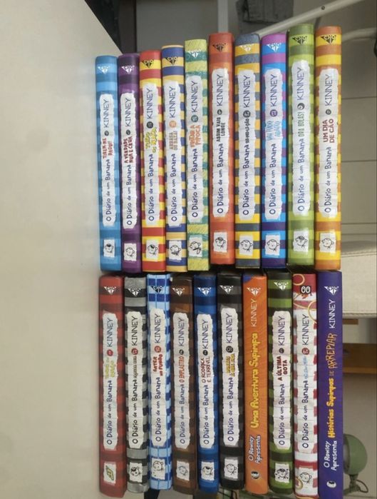 Conjunto de livros de um diaro de um banana
