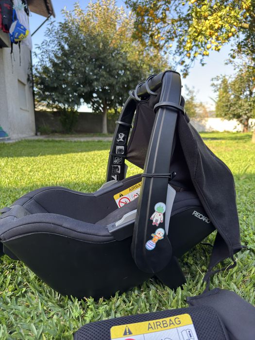 Trio + cadeira auto da marca Recaro